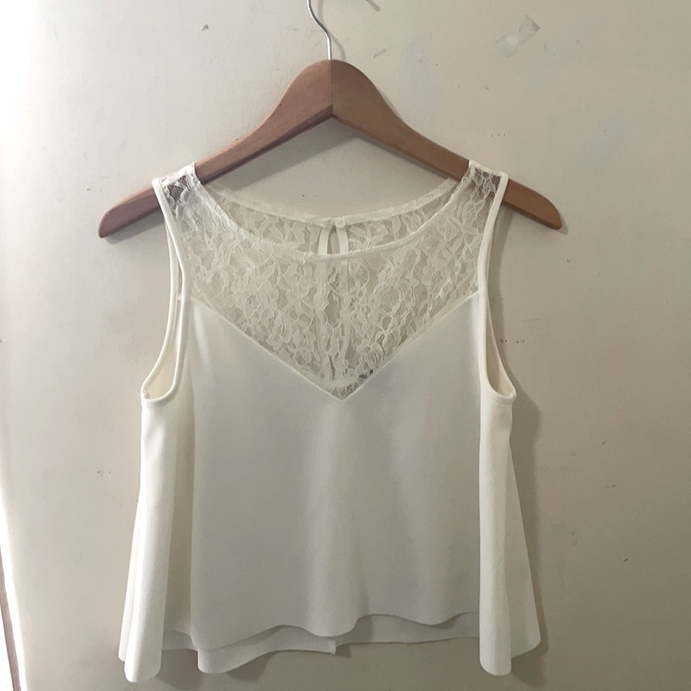 Express Women’s Formal Blouse [lace + satin]